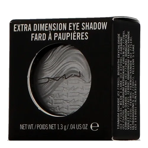 MAC Extra Dimension Eye Shadow Evening Grey 1,3 g - Hochpigmentierter Lidschatten für strahlende Augen, ideal für glamouröse Looks und perfekt für besondere Anlässe.