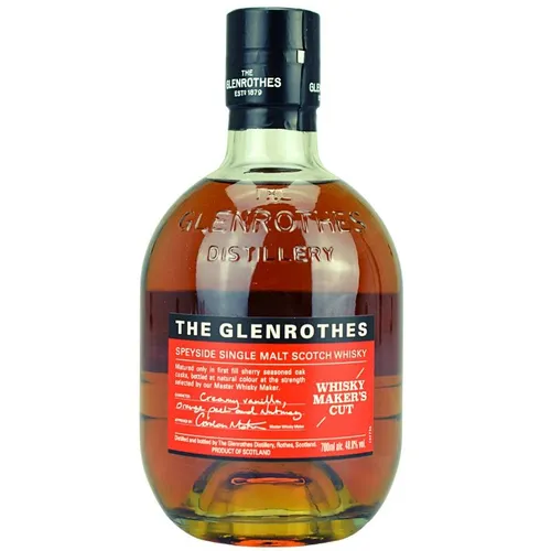 The Glenrothes Speyside Maker's Cut Whisky - Whisky mit Geschenkverpackung, langanhaltend fruchtig und ideal für Liebhaber von süßen Noten durch die Sherryfasslagerung.
