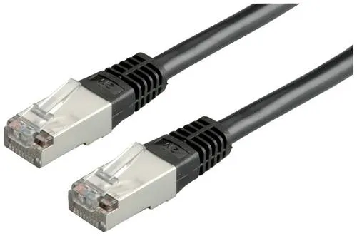 Value 21.99.1365 RJ45 Patchkabel CAT 6 S/FTP 5.00m Schwarz 1St.