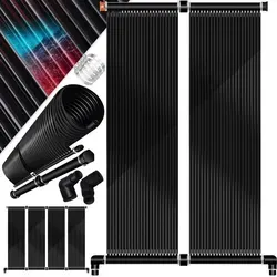 KESSER® Solarkollektor Poolheizung - Poolzubehör für effiziente Warmwasserheizung, beliebig erweiterbar und aus UV-beständigem Kunststoff für langlebigen Einsatz im Freien.