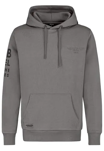 Sublevel Herren Zip Kapuzenpullover Tim December Grey