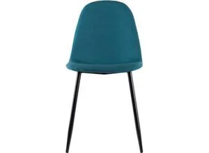 Paperflow Besucherstuhl MUST - 2er Set, blauer Stoffstuhl mit stabilem Stahlgestell - Besucherstühle für Wartezimmer und Konferenzräume, zeitloses Design, belastbar bis 120kg, mit komfortabler Sitzhöhe von 48cm.