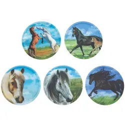 ergobag Schulranzen-Zubehör Kletties-Set Pferde mehrfarbig - Bunt