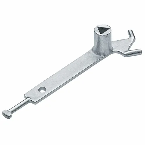 Dreikantschloss nach DIN3223 für Absperrpfosten mit Haken