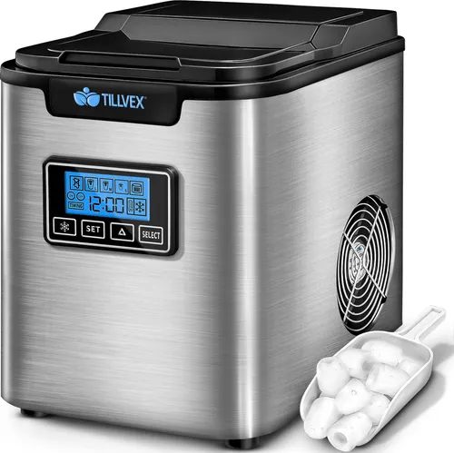 tillvex Eiswürfelmaschine Edelstahl 12 kg