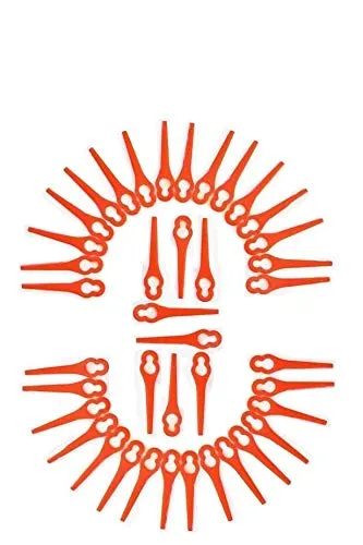 Ersatz Messer passend für Güde RT 250/18 Li Ion Akku Rasentrimmer/Messer/Messerchen/Plastikmesser/Trimmermesser 40