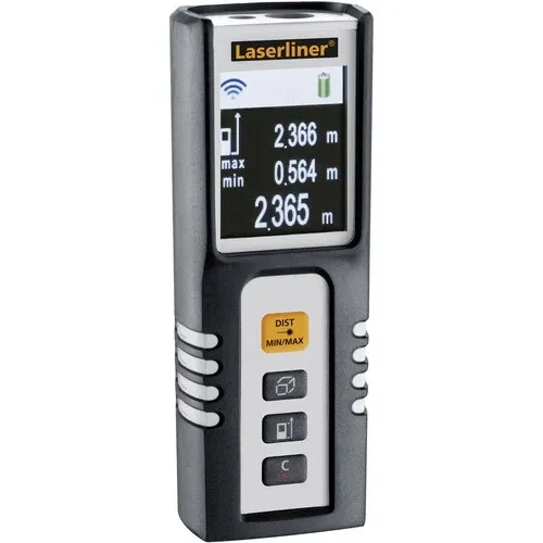 Laserliner DistanceMaster Compact - Laser-Entfernungsmesser 40m - Messgeräte mit kompaktem Design, inkl. Tasche und Bluetooth, ideal für präzise Flächen- und Volumenberechnungen.