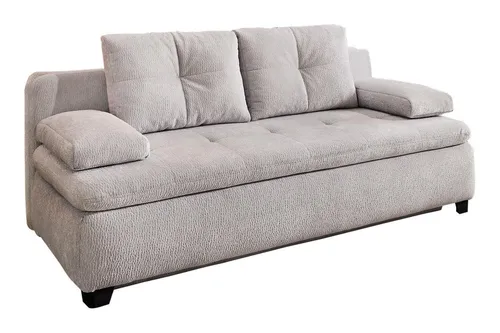 Funktionssofa Schlafsofa mit Bettkasten in Hellgrau in grau von Job