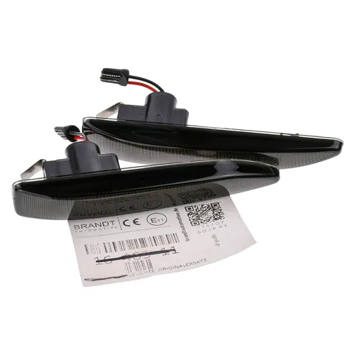 Seitenblinker LED Blinker Schwarz für BMW 7er E65 E66 E67 E68 -08 - Moderne LED-Seitenblinker für BMW 7er, mit CAN-Bus-Technologie für einfache Installation. ECE-zugelassen und in elegantem Schwarz, ideal für einen sportlichen Look.