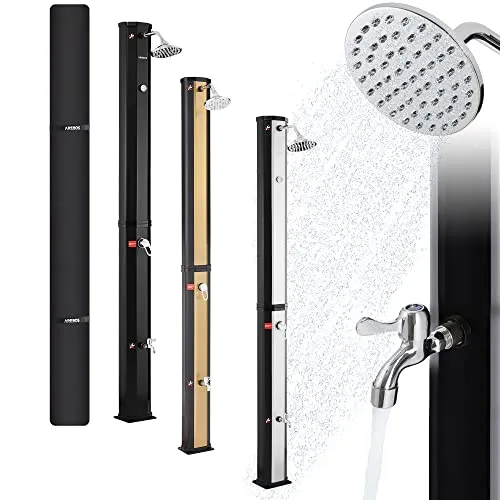 Mobile Duschen & Sichtschutz Schwarz von AREBOS