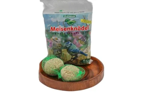 Anhaltiner Meisenknödel 6 Stück Premiumfutter Vogelfutter Meisenfutter eigene Herstellung in Deutschland im Familienbetrieb