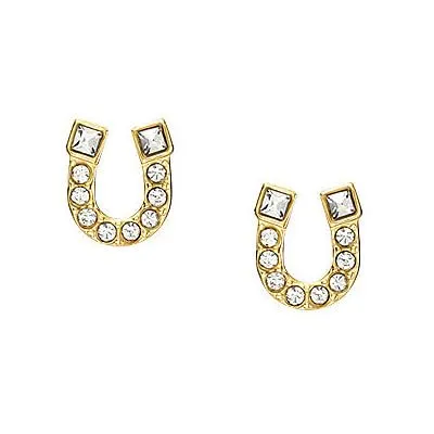 Fossil Damen Ohrringe aus goldfarbenem Edelstahl - Ohrringe für Damen aus poliertem goldfarbenem Edelstahl, mit sicherem Pfostenverschluss für hohen Tragekomfort und eleganten Look.