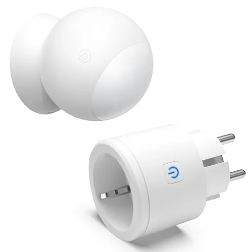 Milduall Bewegungsmelder Steckdose, Drahtloser Infrarot PIR Bewegungssensor Funk Durchgangsmelder Steckdose Wireless Funkschalter für Beleuchtung Ventilator