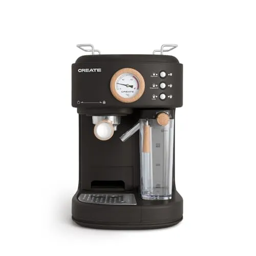 CREATE / THERA RETRO PRO Halbautomatische Espressokaffeemaschine Schwarz