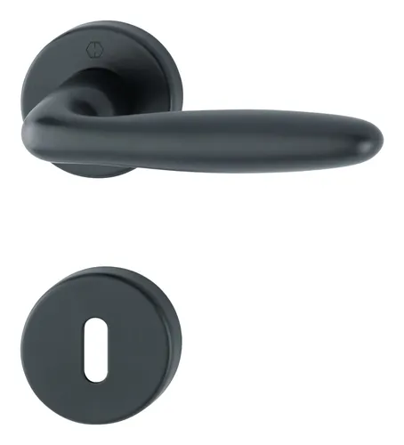 Hoppe SchnellstiftPlus-Aluminium-Innentür-Rosetten-Garnitur 1510/42 KB/42KBS, F9714M, OB, 37-47 - 11908506