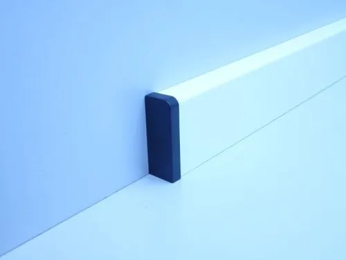 B.S. Bauprogramm Endstück für Sockelleiste 18 x 50 mm schwarz links Endkappen