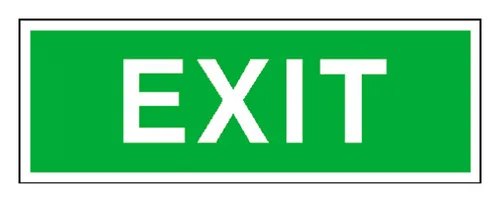 SafetyMarking Sicherheitsschild Folie Exit 300 x 105 mm - 38.0126