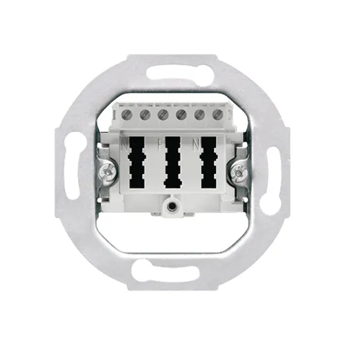 Jung TAE-Anschlussdose alpinweiß TAE3X6NFNUPO