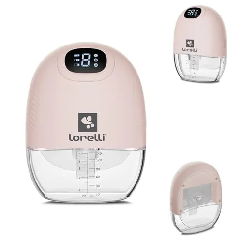 Lorelli elektrische Milchpumpe Alice 140ml USB-Kabel 9 Stufen 3 Modi LED-Anzeige rosa