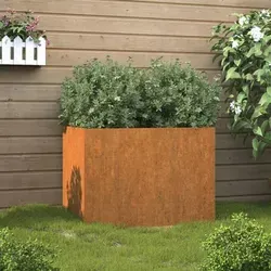 vidaXL Pflanzkübel aus Cortenstahl 62x47x46 cm - Garten-Zubehör, langlebig und korrosionsbeständig dank Cortenstahl, ideal für eine stilvolle Pflanzenpräsentation und minimalen Wartungsaufwand.