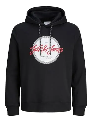 JACK & JONES Jjurban Sweat Hood - Stylisches Sweatshirt - Klassisches Sweatshirt von Jack & Jones für Erwachsene, mit Kapuze und Langarm. Ideal für lässige Outfits und komfortablen Tragekomfort.