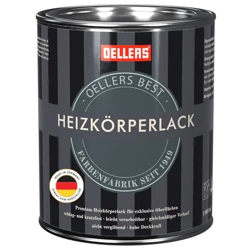 OELLERS Premium Heizkörperlack 1L RAL 7016 Anthrazit