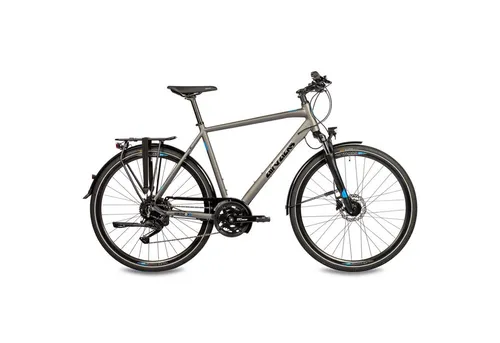 Airtracks Trekkingrad Herren Trekking Fahrrad 28 Zoll TR.2845-C Trekkingrad, 18 Gang Shimano, Kettenschaltung, (NEW 2x9 GANG SHIMANO CUES RD-U3020), Grau Matt - Rahmenhöhen 52cm und 56cm - Modell 2026