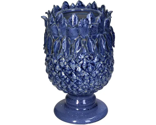 Kersten BV Dekovase Ananas Blau Größe M (1 St), 14 x 14 x 22 cm