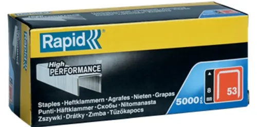 Isaberg Rapid Heftklammern Klammer Tackerklammern 53/8, 5000 Stück, Typ 53, 8 mm