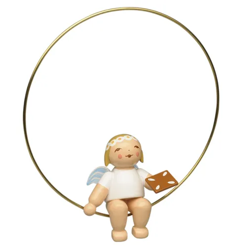 Wendt & Kühn Christbaumengel im Ring, mit Lebkuchen, mehrfarbig,Wendt & Kühn