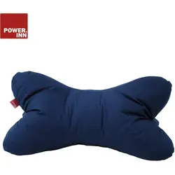 POWER INN Leseknochen - Ergonomisches Nackenkissen in Blau - Kissen für entspannte Lese- und Fernsehmomente, passt sich ergonomisch an und bietet vielseitige Einsatzmöglichkeiten als Buch- oder Tabletstütze.