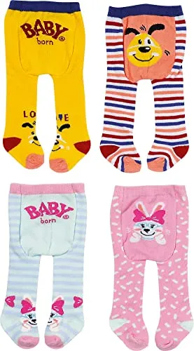 BABY born Strumpfhose 2x 43cm, 2er Pack Puppenstrumpfhosen für 43 cm Puppen, 831748 Zapf Creation