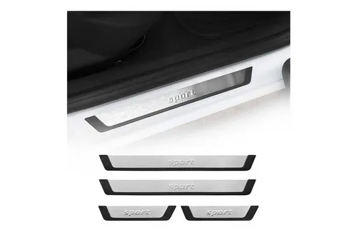 OMAC Zierleisten-Aufkleber für Opel Frontera OV24 2024-2025, 4tlg, rostbeständig - Hochwertige Zierleisten für Ihr Fahrzeug, die nicht nur stilvoll sind, sondern auch Ihre Originalteile vor Kratzern schützen. Einfache Installation ohne Bohren, gefertigt aus langlebigem Edelstahl.