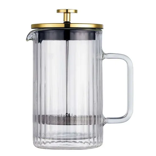 Klausberg KB-776 Thermo Kaffeebereiter 600ml - Eleganter French Press aus doppeltem Borosilikatglas, ideal für aromatischen Kaffee und Tee. Hitzebeständig und spülmaschinengeeignet – für stilvolle Zubereitung zu Hause oder unterwegs.