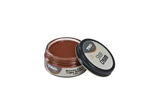 TRG The One Shoe Cream, Creme für Leder und Kunstleder, Braun (129 Light Brown), 50 ml