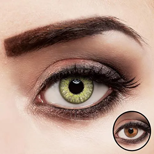 aricona Kontaktlinsen grün ohne Stärke - Gemstone Green - Entdecken Sie die aricona Gemstone Green Kontaktlinsen für einen strahlenden Look. Die hellgrünen Linsen bieten eine intensive Deckkraft und hohen Tragekomfort. Ideal für alle Augenfarben und perfekt für Ihr Make-up.