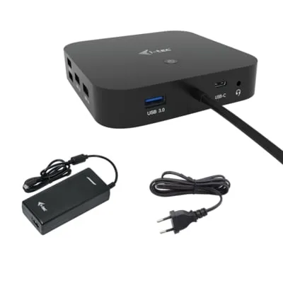 i-tec USB-C HDMI DP Docking Station mit Power Delivery 100W - Weiteres Notebook-Zubehör mit Power Delivery 100W, ideal für MAC OS, Windows und Linux. Unterstützt bis zu zwei 4K Monitore oder einen 5K Monitor für ein beeindruckendes Home-Entertainment-Erlebnis.