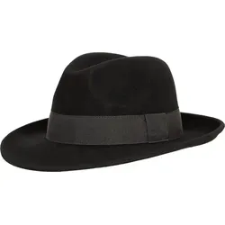 Fiebig Wollfilzhut & Schal schwarz 58 - Caps & Hüte, aus 100% Wollfilz, bietet warmen Komfort und stilvollen Schutz in der kalten Jahreszeit.