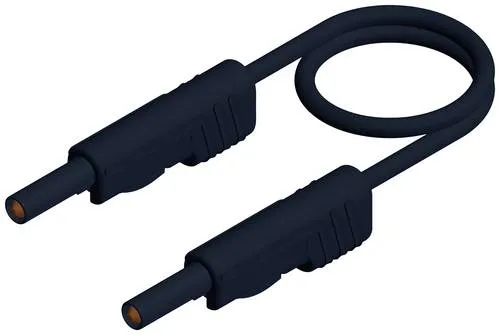 Hirschmann Test & Measurement MLB 200/1V sw Messleitung Lamellenstecker 4mm Lamellenstecker 4mm 2.00m Schwarz 1St.