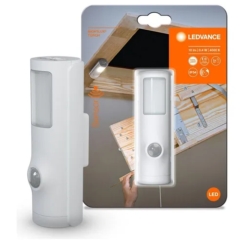 Ledvance LED Nachtlicht Nightlux Torch Weiß Batterie Bewegungsmelder Sensor