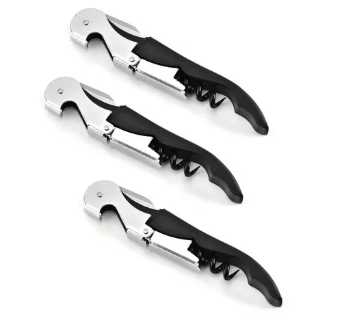 Korkenzieher Sommeliermesser Kellnermesser Weinöffner manueller Korkenheber 3 x