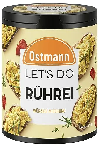 Ostmann Gewürze - Let's Do Rührei - Kräuter - Würzige Mischung mit Schnittlauch, Muskatnuss und Kurkuma für perfekte Ei-Gerichte, in umweltfreundlicher Metalldose.