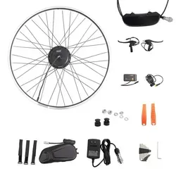 36V 250W E-Bike Umbausatz Hinterrad Nabenmotor Set mit Akku Daumengas PAS Sensor LED Display