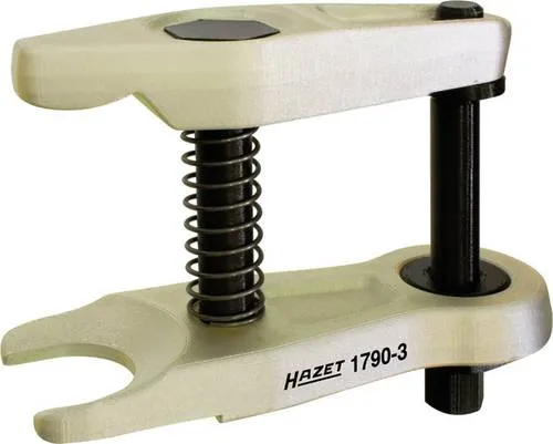 Hazet 1790-3 Kugelgelenk-Abzieher - Robuster Abzieher für Kugelgelenkzapfen an Lenkhebeln und Stabilisatoren, ideal für Nkw und schwere Bauart, mit Zink-gelb-passivierter Oberfläche für Langlebigkeit.