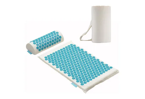 Fitleap Akupressurmatte Set mit Kissen - Yantramatten für wohltuende Entspannung, fördert die Durchblutung und lindert Verspannungen, ideal für Stressabbau.