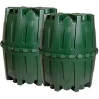 Garantia Abwasser-Sammelgrube Herkules 3.200 l - Erdtanks: Grundwasserstabile Sammelgrube für Kleingärten, einfache Montage durch leichtgewichtige Module und Schnellverbinder, ideal für Grundstücke ohne Kanalanschluss.