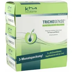 Trichosense Lösung 270 ml - Haarstimulanz - Haarausfall & Schuppen, innovative Pflege mit patentiertem 3-fach Effekt zur Stimulation des Haarwachstums bei erhöhtem Haarverlust für Männer und Frauen.