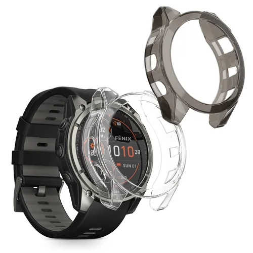 Fitnesstracker Schutzhülle für Garmin Fenix 8 51mm klar Hülle Cover Fitness