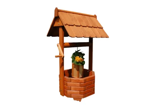 DEKO VERTRIEB BAYERN Zierbrunnen Holzbrunnen 100cm