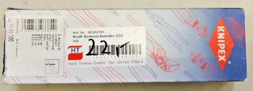 Knipex 74 06 160 VDE Kraft-Seitenschneider 160mm - Zangen für präzises Schneiden, ideal für alle Drahtsorten mit hoher Schneidleistung und geringem Kraftaufwand durch optimales Schneidenwinkel-Design.